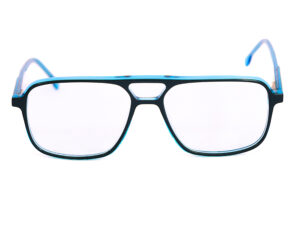 KH85004 Acetate RetroSquare Eyeglasses (Sky Blue Shades)