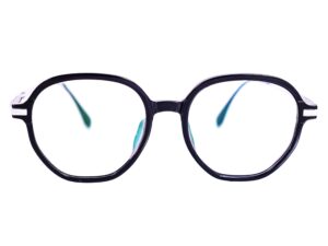 Knight Horse Unisex Black Silver Spectacle Frames (8810)