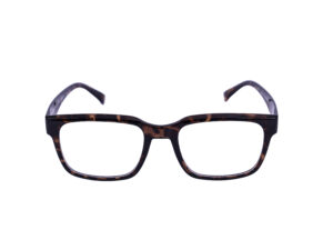 Opium Classic Tortoise Shell Rectangular Eyeglass Frame – Unisex Design